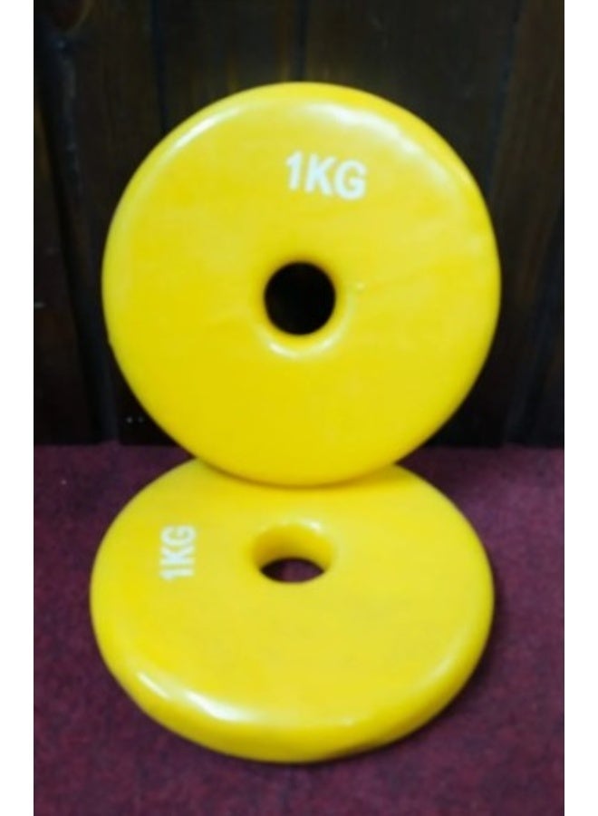 إليت طارات اوزان فينيل ألوان 1 كجم إليت(فتحة 2.6 سم/2قطعة) - Image 4